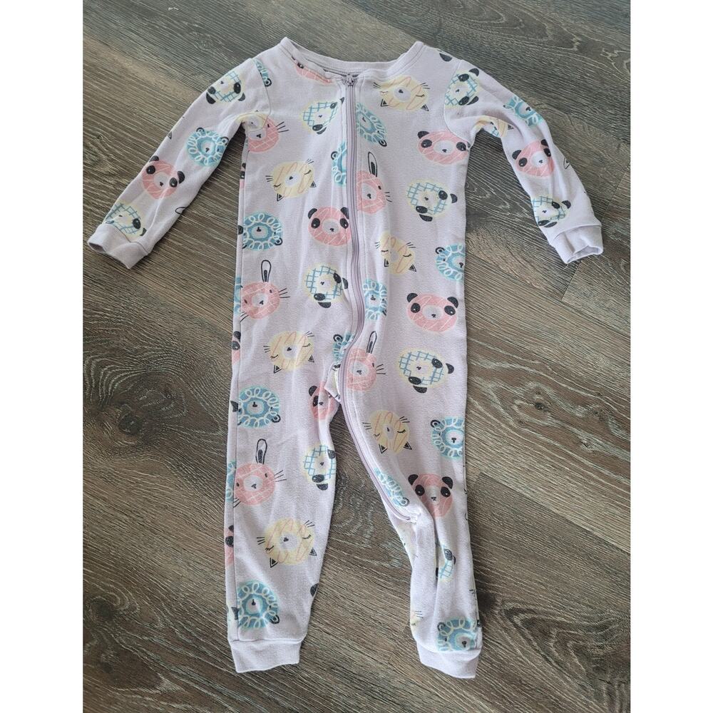 Tea Baby Girl Footless One Piece Sleeper Pajamas size 12-18 months‎ Animal #7